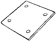 6 X 6 X 1/4 Ungalv. Plates